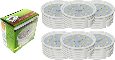 Trango 6er Set 6729IP65-069MOSD IP65 LED Einbaustrahler aus ALU gebürstet incl. 6x 3000K warmweiss 3