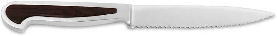 GÜDE Solingen - Tomatenmesser geschmiedet, 13 cm, Grenadill, DELTA, Handmade Germany, Braun