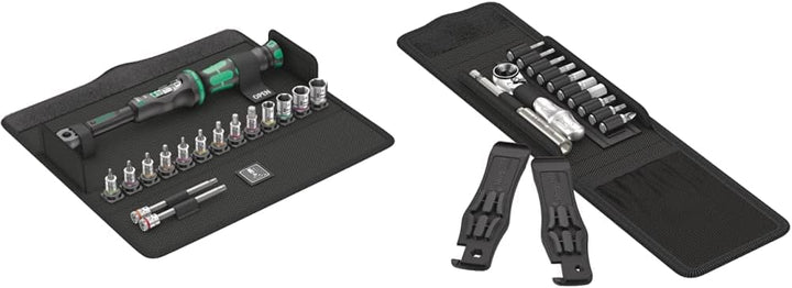 Wera 05004180001 Bicycle Set Torque 1 Fahrrad Drehmomentschlüsselsatz, Schwarz, 16-Teilig & 05004170