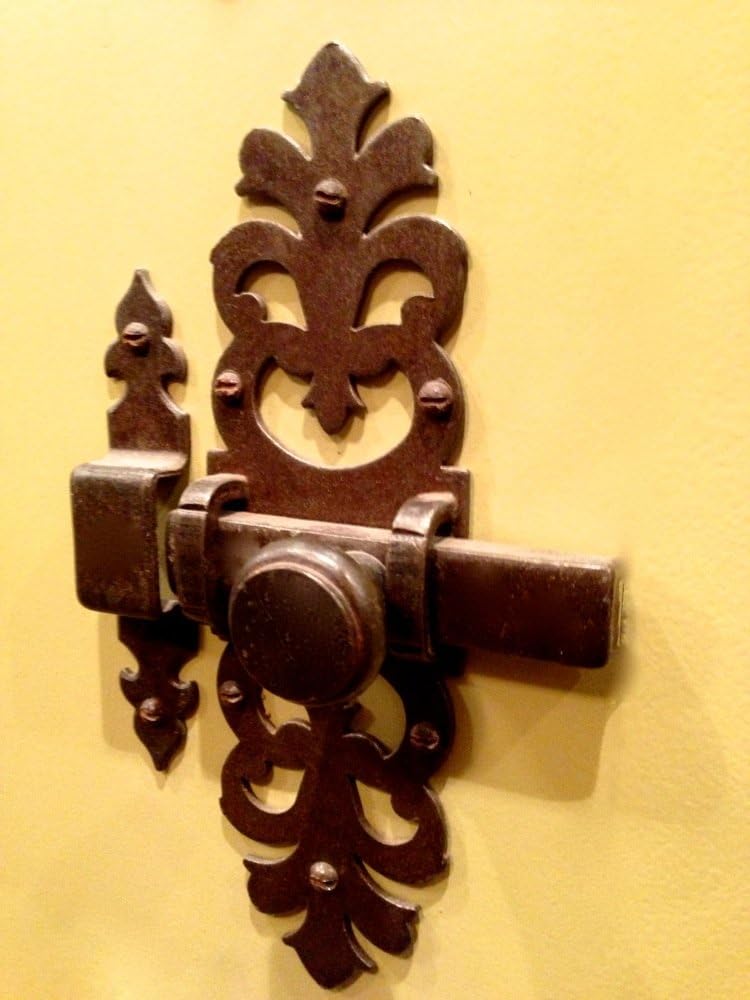 Antikas - Schieberiegel Türbeschlag als Antik - Verschluss für Gartentor oder Stall