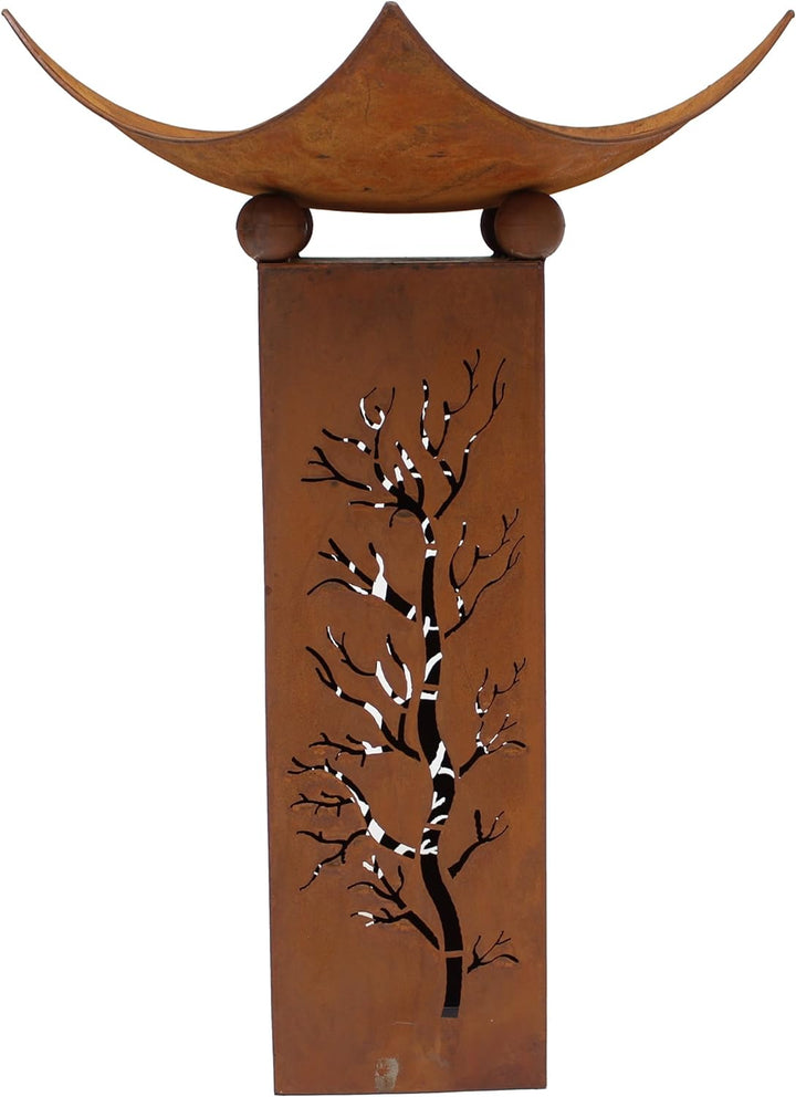 Säule Feuerschale, 2-teilig, Dekosäule, Pflanzsäule