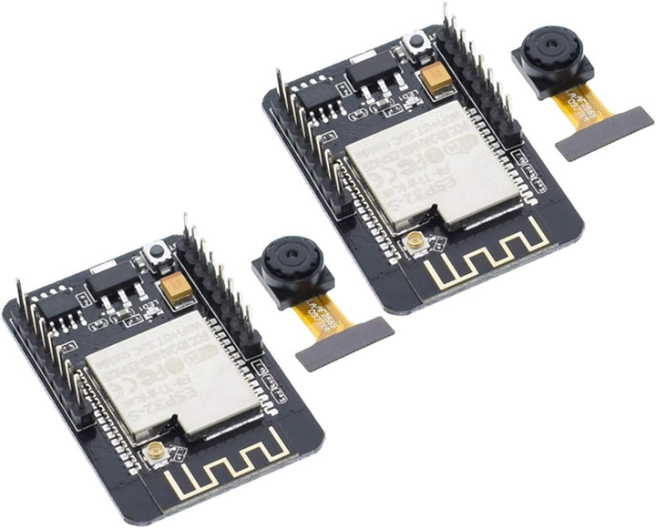 TECNOIOT 2pcs Camera Module ESP32-CAM Bluetooth Module WiFi Board Development ESP32 OV2640 (Camera I