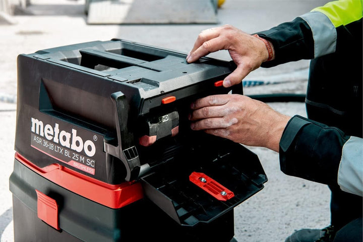 Metabo 18V Akku Nass- Trockensauger ASR 36-18 BL 25 M SC (602046850), mit grossem Zubehörset inkl. D