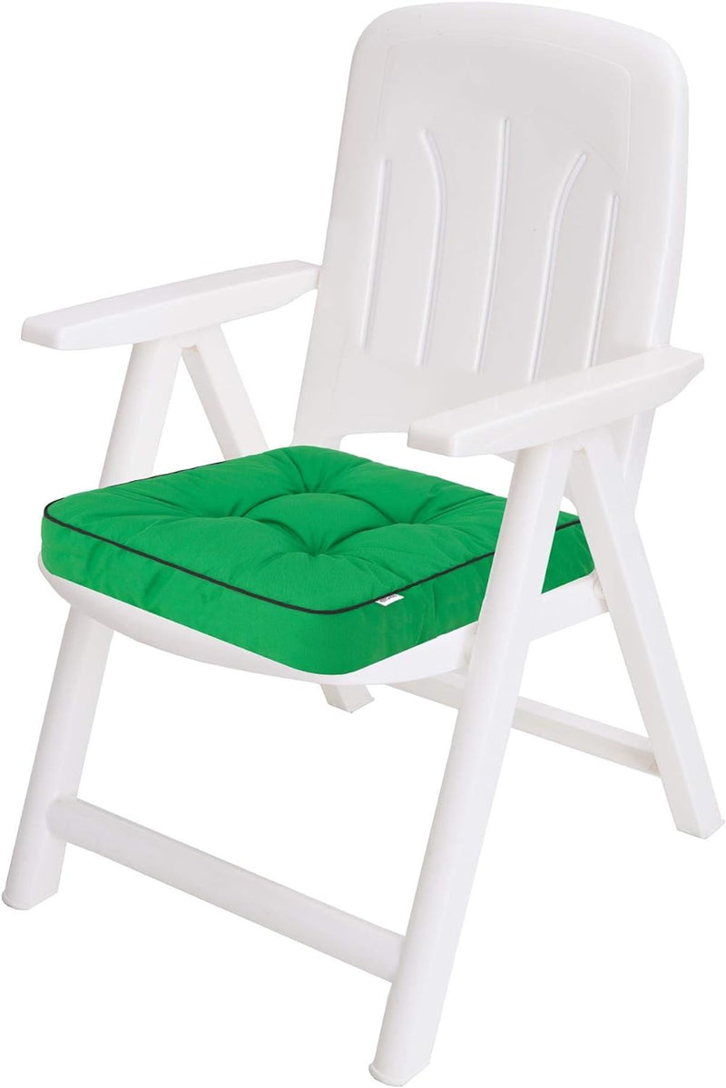 PillowPrim 4er Set Stuhlkissen 49x47 cm Sitzauflagen Polsterauflagen Outdoor/Indoor Aussen/Innen Gar