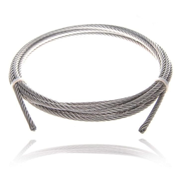 Drahtseile24 Edelstahlseil, Edelstahl Drahtseil, Edelstahldrahtseil V4A | 7x19 | 5mm Stärke | 20m Lä