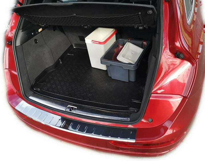 Ladekantenschutz Edelstahl CHROM kompatibel für AUDI Q5, TYP 8R | 2008-2016 | mit Abkantung | premiu