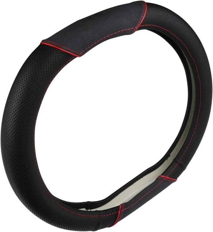 FMS PU Leder Lenkradhülle für Peugeot 4008 Lenkradabdeckung Auto Lenkradbezug, Langlebig, Atmungsakt