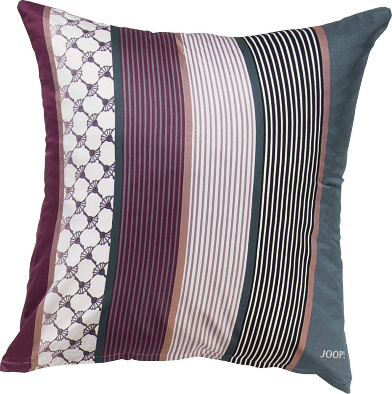 Joop! Kissen Cornflower Stripes | 1 deep Wine | 40 x 80 cm 1 Stück (1er Pack), 1 Stück (1er Pack)