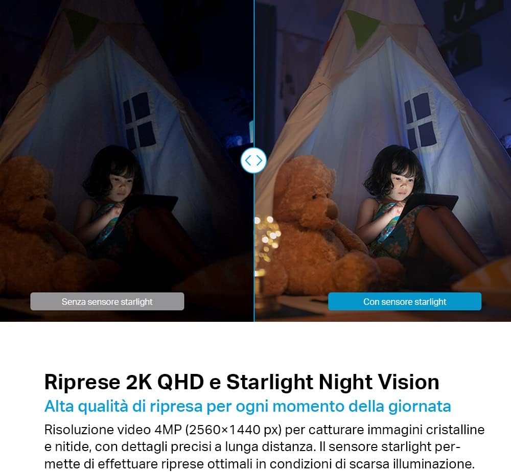 TP-Link Tapo Schwenk-Neige-Kamera für den Innen- und Aussenbereich. WLAN-Überwachungskamera, ideal f