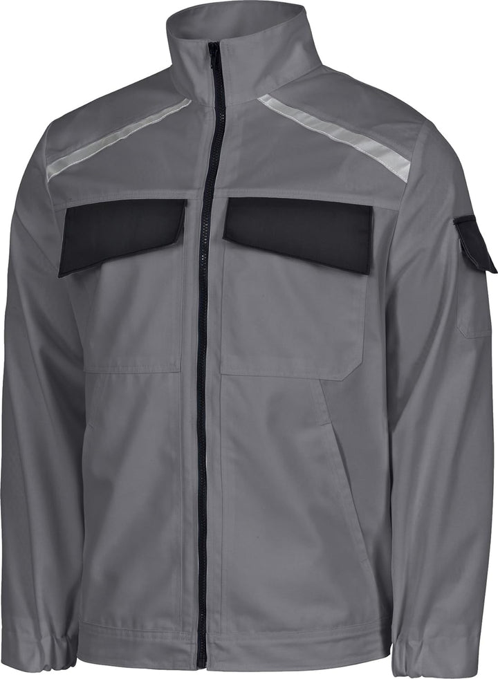 safetY&more Berufsjacke Extreme grau-schwarz, Gr. L L Grau-schwarz, L Grau-schwarz
