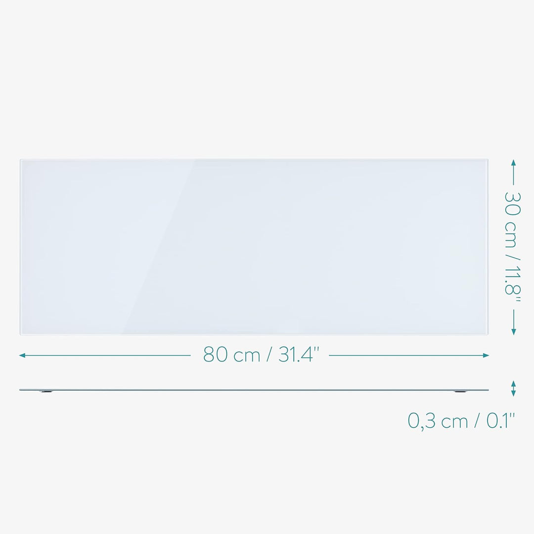 Navaris Magnettafel Magnetboard aus Glas - 80x30cm Tafel magnetisch zum Beschriften - Notizboard Mag