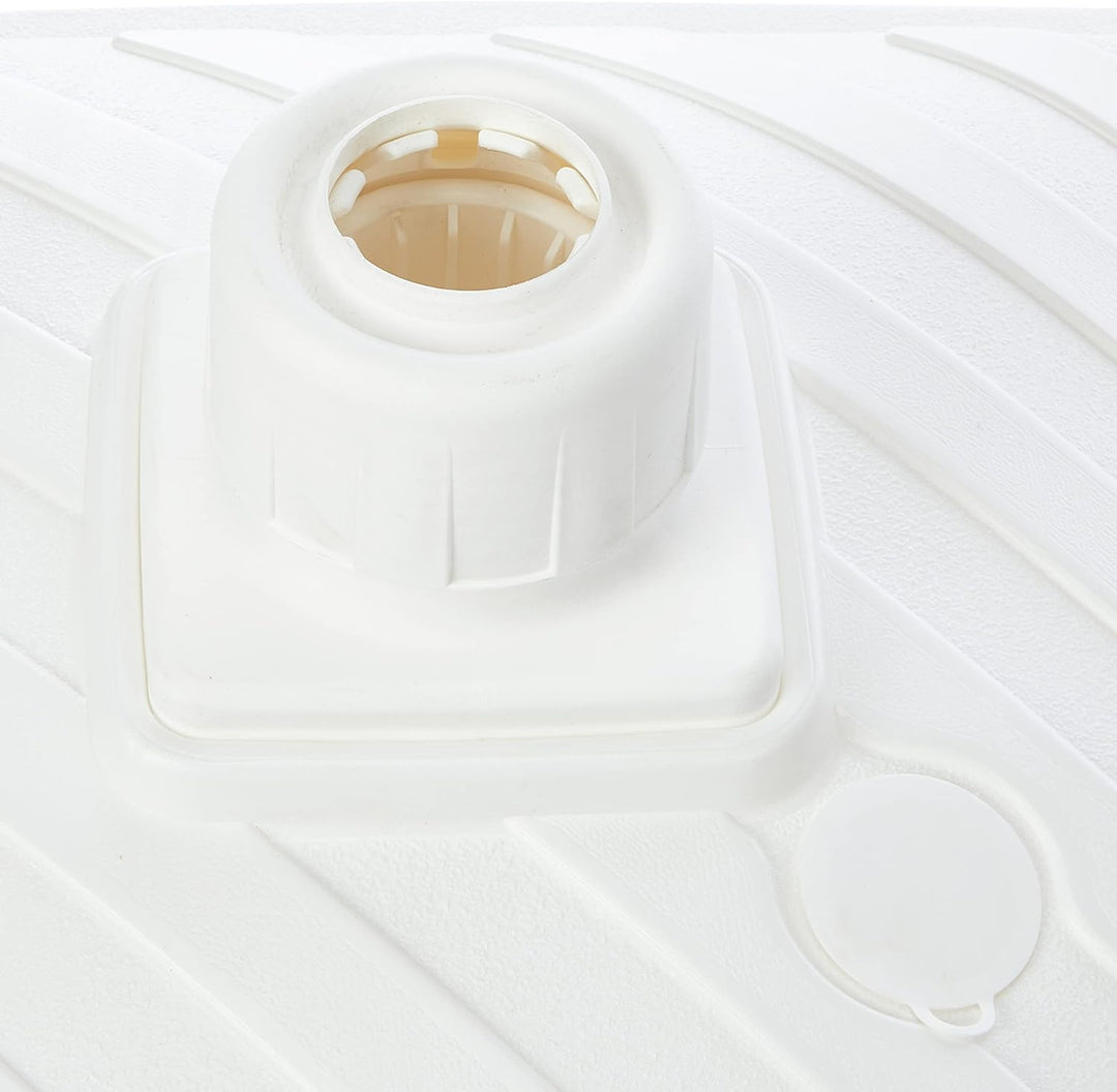 greemotion 462415 Schirmständer, Sonnenschirmständer für Rohr-Ø 36-56 mm, 40 l, Weiss Single, Single