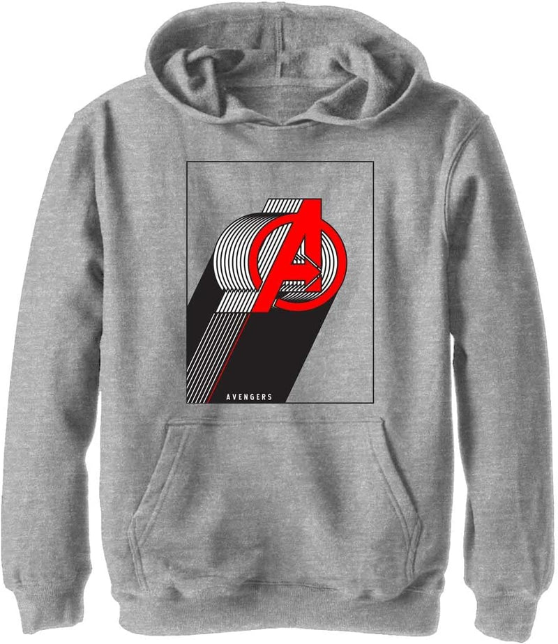 Marvel Jungen Klassischer Avengers-hoodie mit Mehreren Lagen, Athletisch Heather, S