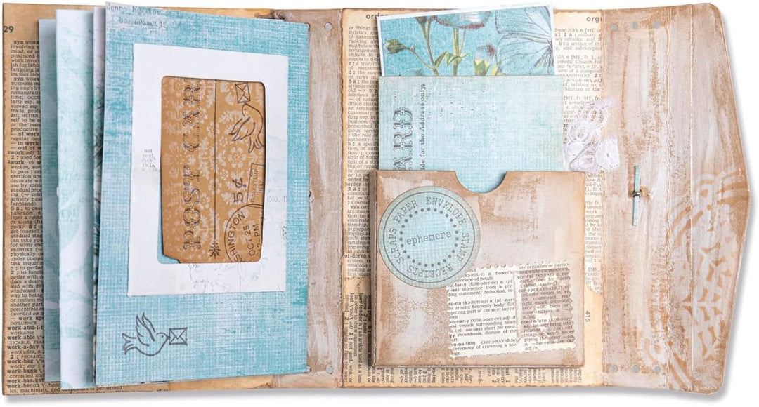 Sizzix ScoreBoards Plus Die Frame Pocket Journal von Eileen Hull | 666152 | Steel-Rule Stanzschablon
