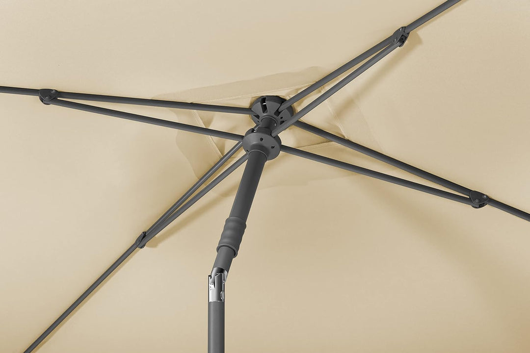 Schneider-Schirme Sonnenschirm Sevilla, natur, 240 x 140 cm rechteckig, 667-02, Gestell Stahl, 4.6 k