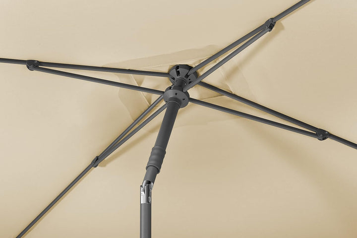 Schneider-Schirme Sonnenschirm Sevilla, natur, 240 x 140 cm rechteckig, 667-02, Gestell Stahl, 4.6 k