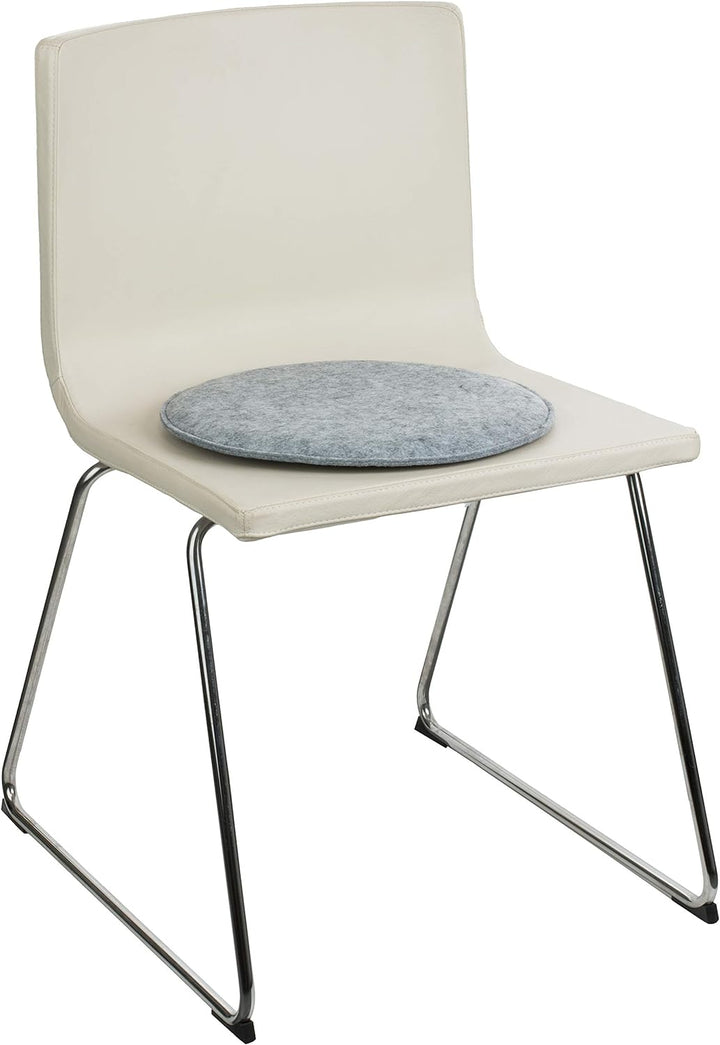 Brandsseller Sitzkissen Filz Rund Stuhlkissen Sitzauflage Gepolstert - Ø 35 cm - 6er Vorteilspack -