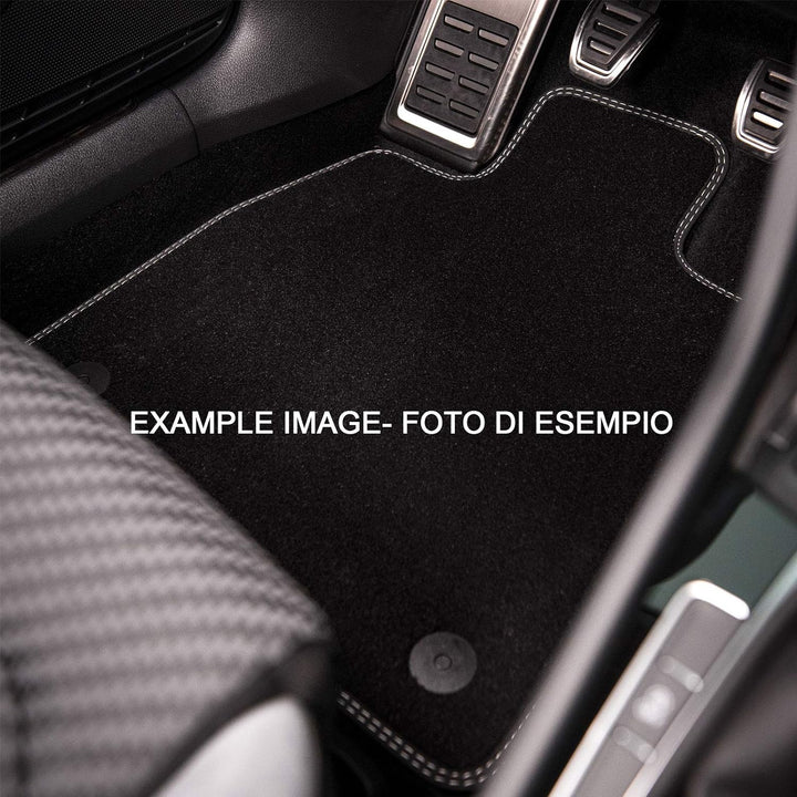 MDM PRO-7248 Fussmatten für Toyota C-HR / C-HR Hybrid 01.2017-, Passgenau Velours Kunstlederkanten u