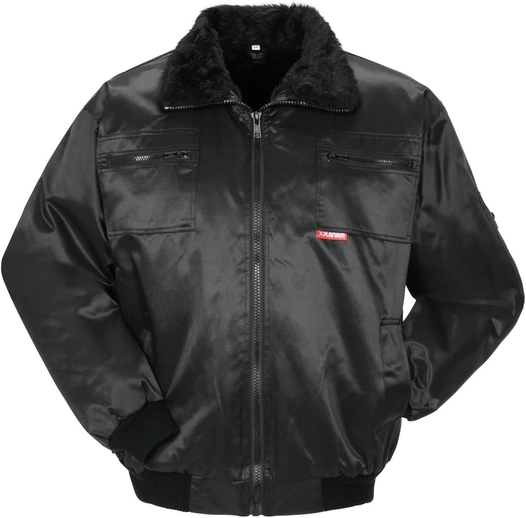 Planam Outdoor Winter Herren Gletscher Pilotenjacke schwarz Modell 0334 Grösse S Schwarz S, Schwarz