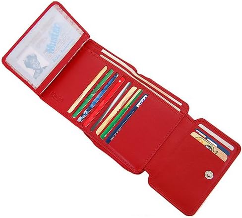 GoBago Branco Leder Damen Geldbörse Portemonnaie Geldbeutel (Schwarz), Schwarz