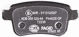 HELLA PAGID 8DB 355 020-641 Bremsbelagsatz - T2238 - Dicke/Stärke: 16mm - Bremssystem: TRW - nicht f