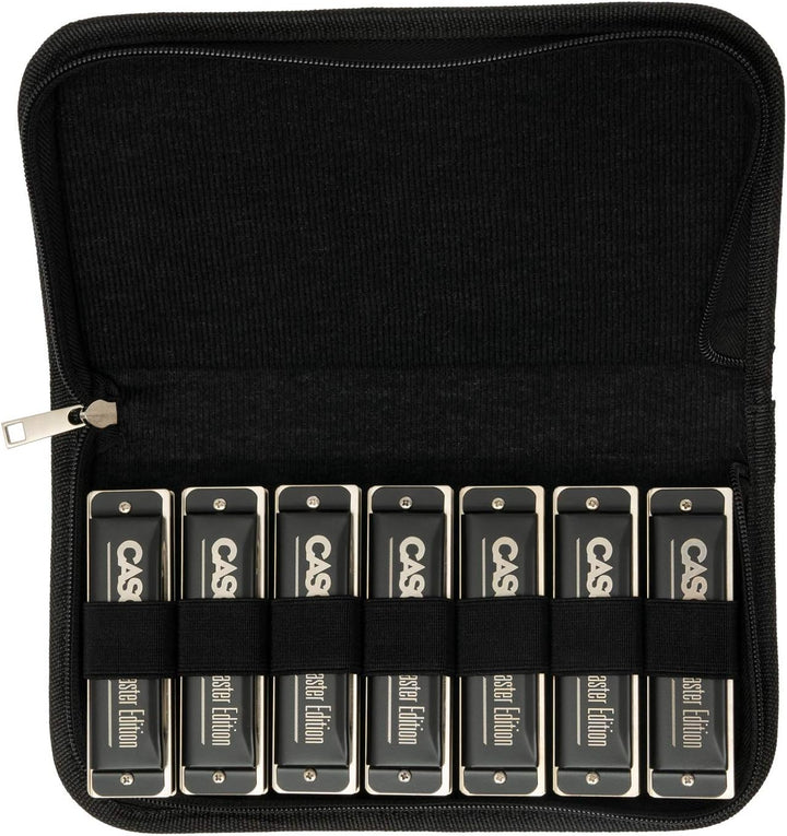HH 2248 CASCHA Master Edition Harmonica Set mit Tasche, diatonisch, 7 Tonarten: C - D – E – F – G –