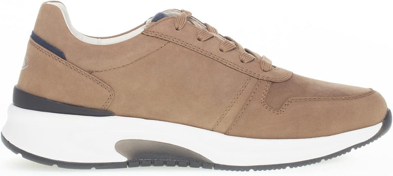 Pius Gabor Herren Sneaker Low, Männer Halbschuhe,Wechselfussbett 41 EU Beige Cord Blue, 41 EU Beige