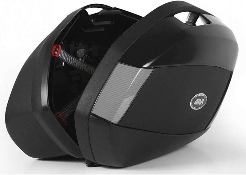 V35 Seitenkoffersatz Monokey® Side Tech mit Cover schwarz Uni oder Max. Zuladung 10 kg 34L Schwarz m