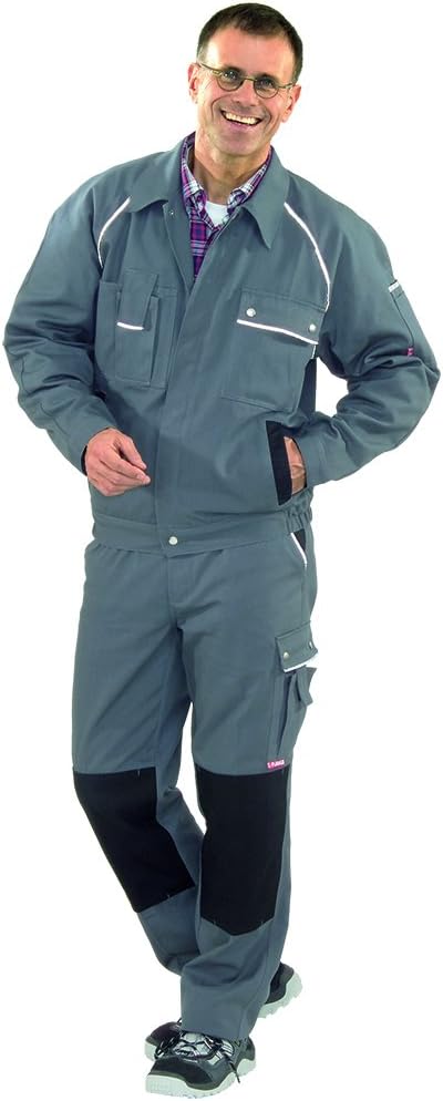 Planam 2113064 Canvas 320 Bundjacke, Grau/Schwarz, Grösse 64