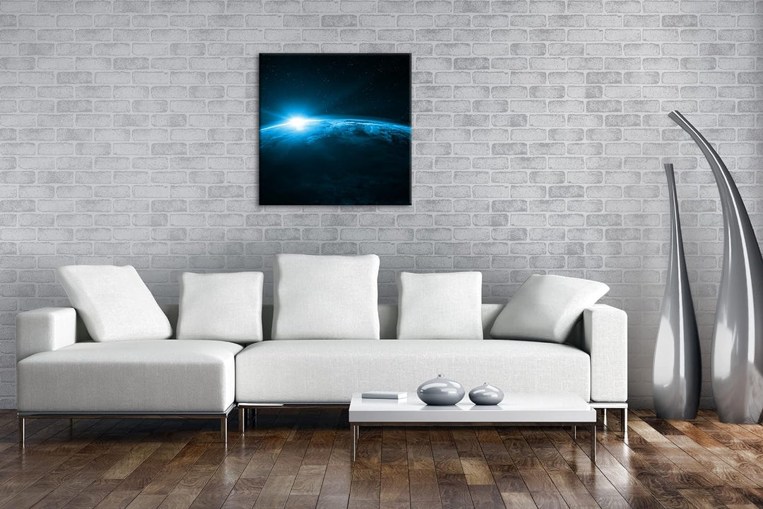 deyoli Sonnenaufgang im Universum Format: 60x60 Effekt: Zeichnung als Leinwandbild, Motiv auf Echtho