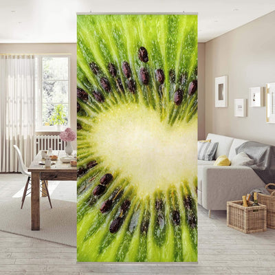 Bilderwelten Raumteiler Kiwi Heart 250x120cm inkl. transparenter Halterung 250x120cm incl. transpare