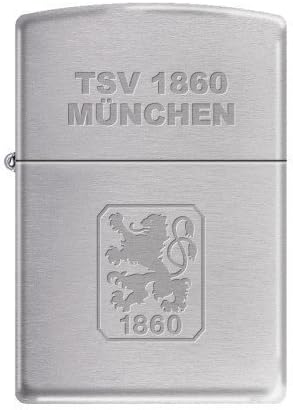 Zippo 2.003.196 Feuerzeug TSV 1860 München Offizielles Lizenz, Chrom Brushed