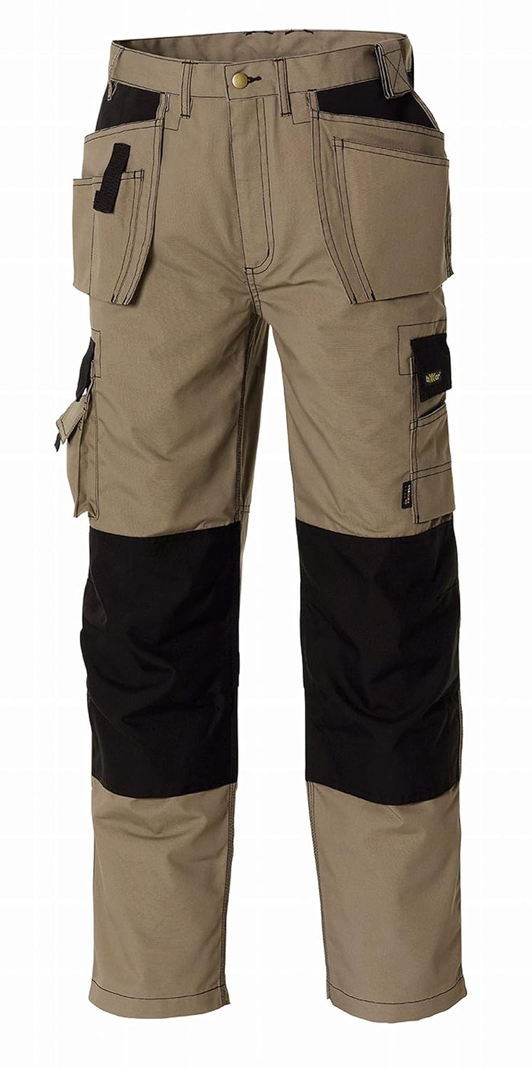 teXXor Arbeitshose Twill Bundhose T/C Panama Canvas Arbeitsbundhose khaki 64, 64