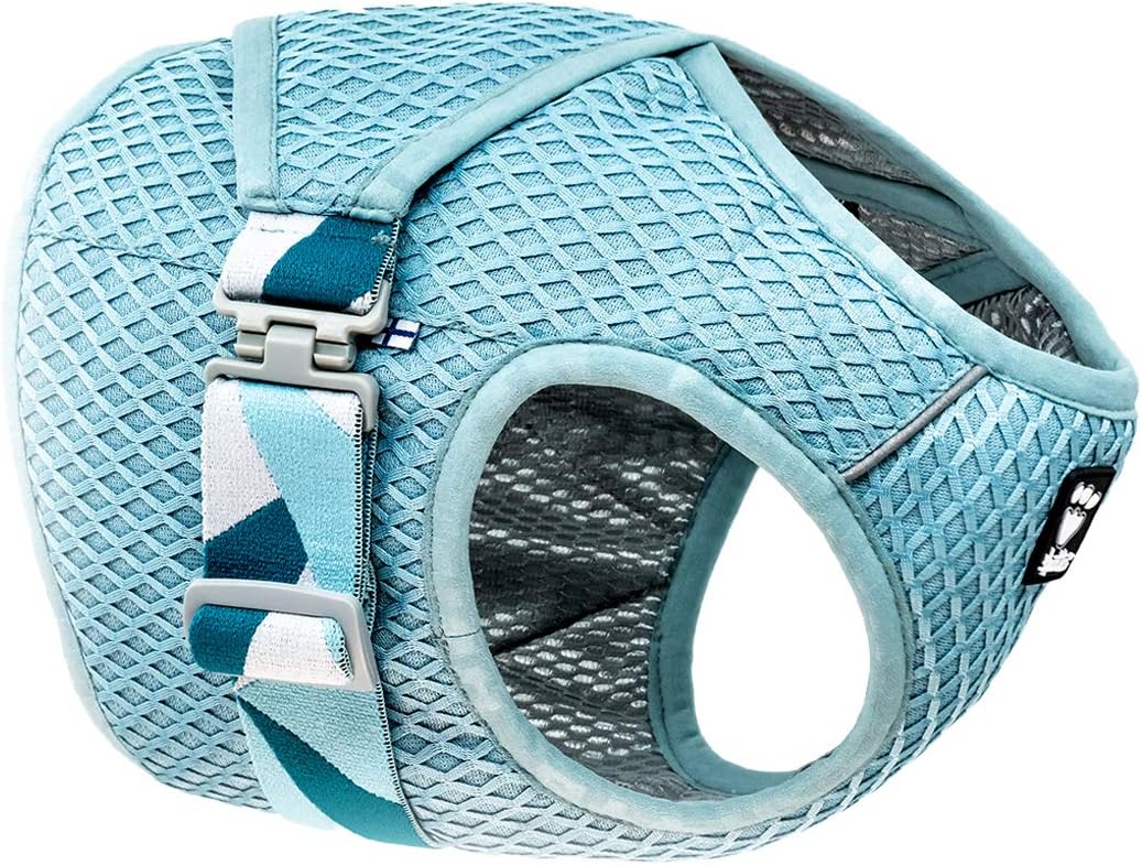 Hurtta Cooling Wrap Kühlweste für Hunde Sommer Kühlweste Aquamarin Hellblau 75-85cm aquamarine 75-85