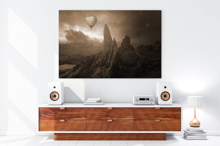 deyoli eine geheimnisvolle und düstere Welt Effekt: Sepia, Format: 80x60 als Leinwandbild, Motiv fer