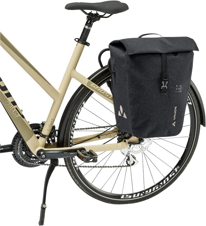 VAUDE ReCycle Commute Single - Fahrradtasche - 1 Hinterradtasche (20 Liter) - wasserdicht - Made in