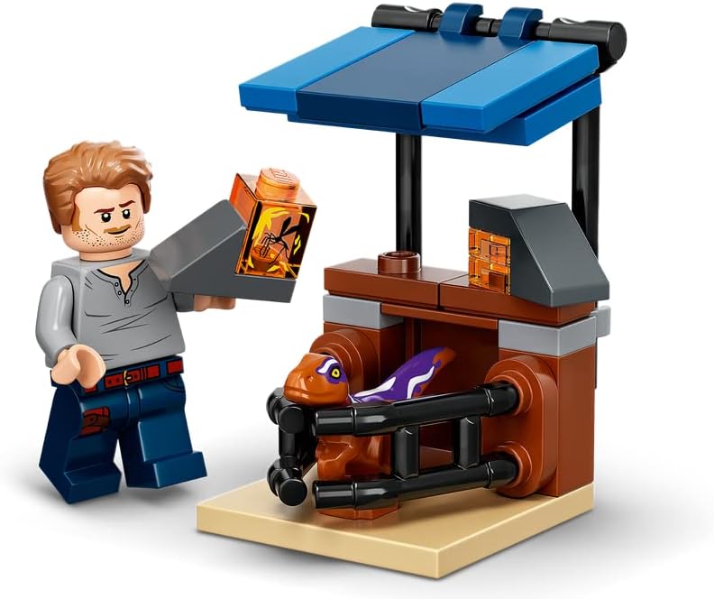 Lego Jurassic World Set - Atrociraptor: Motorradverfolgungsjagd 76945 + Polybag Dinosaurier-Markt 30