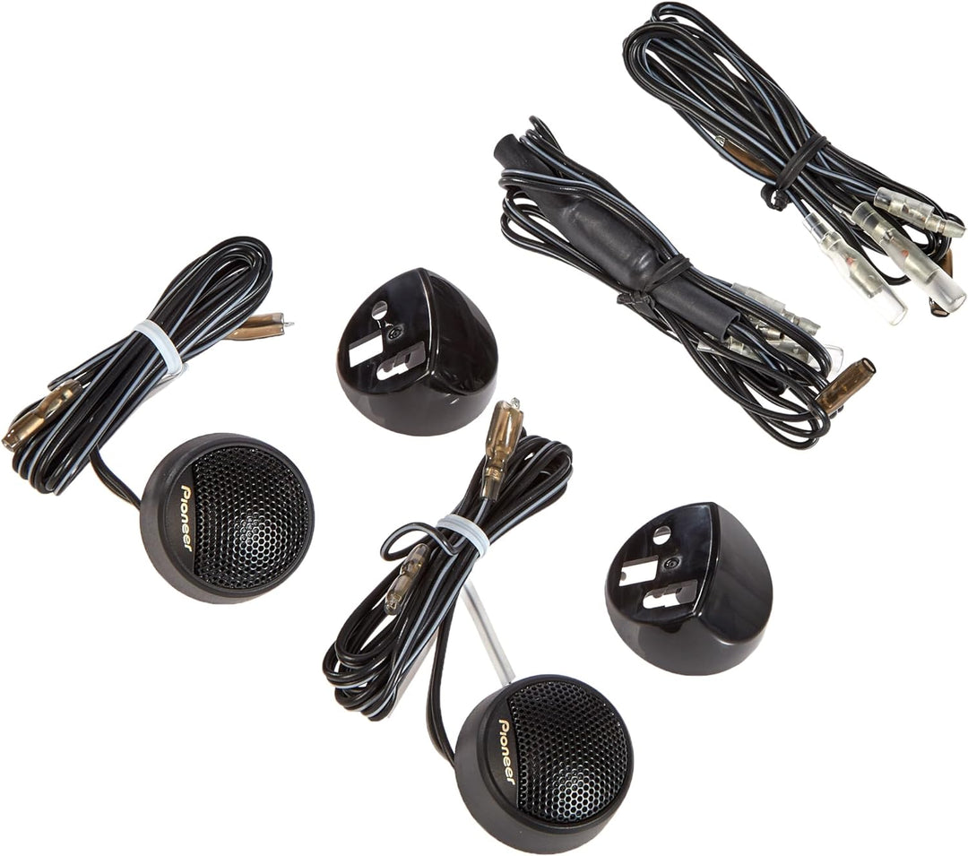 Pioneer TS-S15 Weichkalottenhochtöner (120 W), 20 mm, 90 dB, 2X Doppelmembran Lautsprecher, schwarz