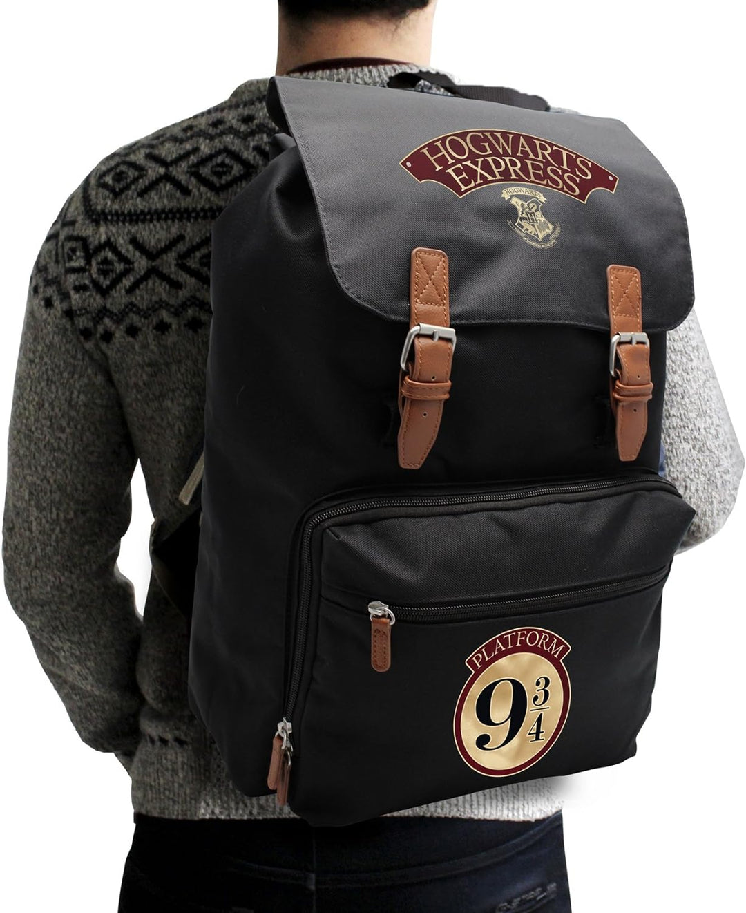 ABYSTYLE - HARRY POTTER - Rucksack - XXL - Hogwarts Express - Schwarz (41 x 12 x 51 cm)