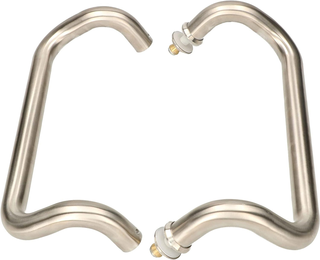 KOTARBA® 2 Stück Haustürbeschlag Stangengriff Gebogen 300 mm Stossgriff aus Edelstahl Türbeschlag Ha
