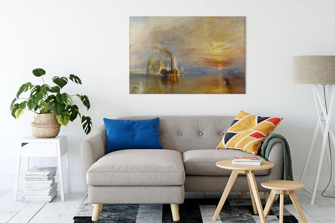 William Turner - The Fighting Temeraire als Leinwandbild / Grösse: 100x70 cm / Wandbild / Kunstdruck