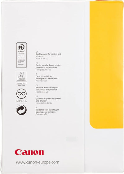 Canon WOP512 Yellow Label Standard PEFC, 80 g/m Kopier- und Druckerpapier (5 x Ries (500) pro Box)