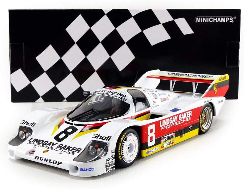 Minichamps 155836698 Porsche 956k Joest Racing Wollek/Serra/Johansson Automodell Spielzeug, Mehrfarb