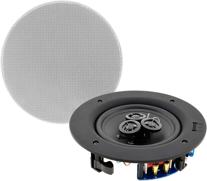 ChiliTec Einbaulautsprecher Lautsprecher CTE-30W für Decke Wand 2-Wege 80Watt High End Rund 234x60mm