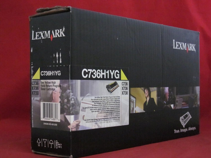 Lexmark C736H1YG - C736/X736 YELLOW RETURN TONER 10K
