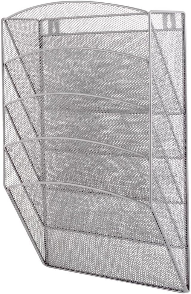 D.RECT Set mit 5 Metallregalen für Dokumente, Korrespondenz, Zeitschriften usw. aus Metallgewebe mit