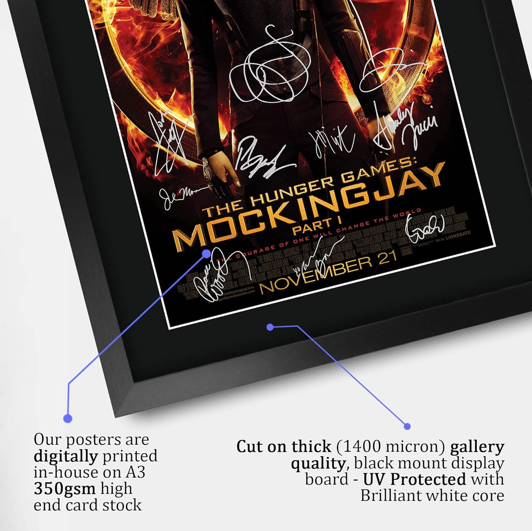 HWC Trading FR A3 The Hunger Games 3 Mockingjay Teil 1 Jennifer Lawrence Gifts Gedrucktes Autogramm-