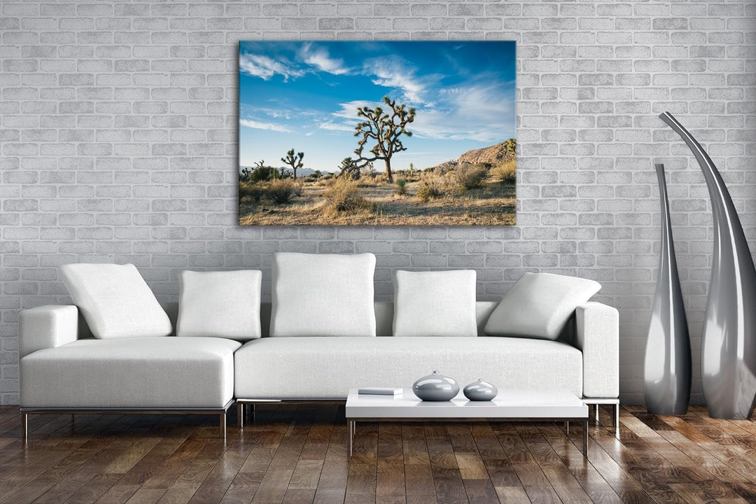 deyoli beeindrucken Wüstenlandschaft Format: 80x60 als Leinwand, Motiv fertig gerahmt auf Echtholzra