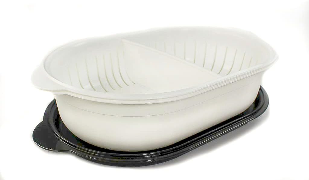 Tupperware Küchenhelfer Sieb Super Servierstar 4,0 L schwarz-weiss Küchenchef 2306