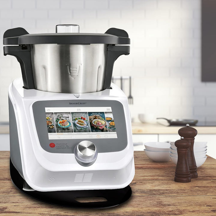 Gleitbrett aus Acryl für Monsieur Cuisine Smart | Connect und weitere Küchengeräte | schwarz glänzen